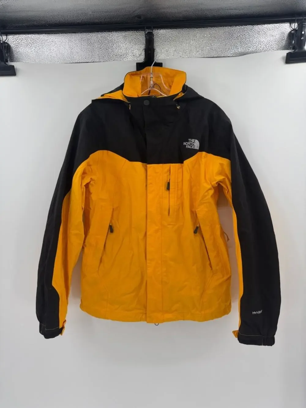 The North Face Men's Hyvent Outdoor Jacket - Taxi Yellow/Black - Small